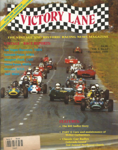 VICTORY LANE 1990 DEC - THE VINTAGE & HISTORIC RACING NEWS MAGAZINE